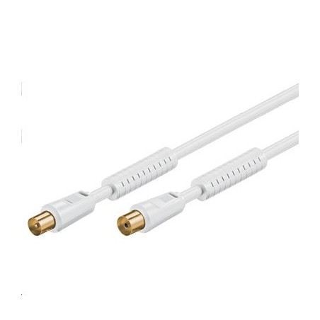"High-Quality MicroConnect Coax M-F 10m White 75 Ohm - COAX010WHQ"